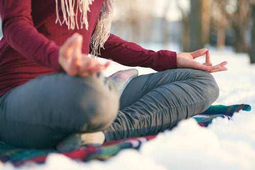 woman meditating